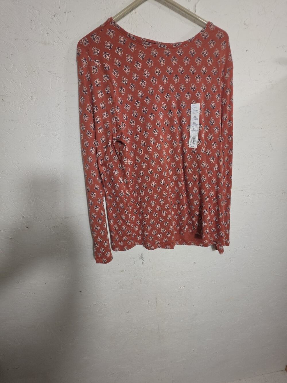 Croft And Barrow Women's Blouse Floral Long Sleeve XL NWT